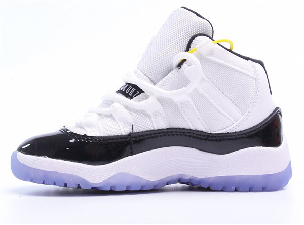 Youth Running Weapon Air Jordan 11 White/Black Shoes 0014